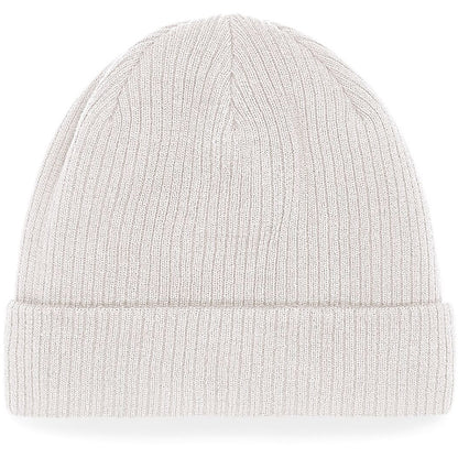 Sand - Back - Beechfield Organic Cotton Beanie