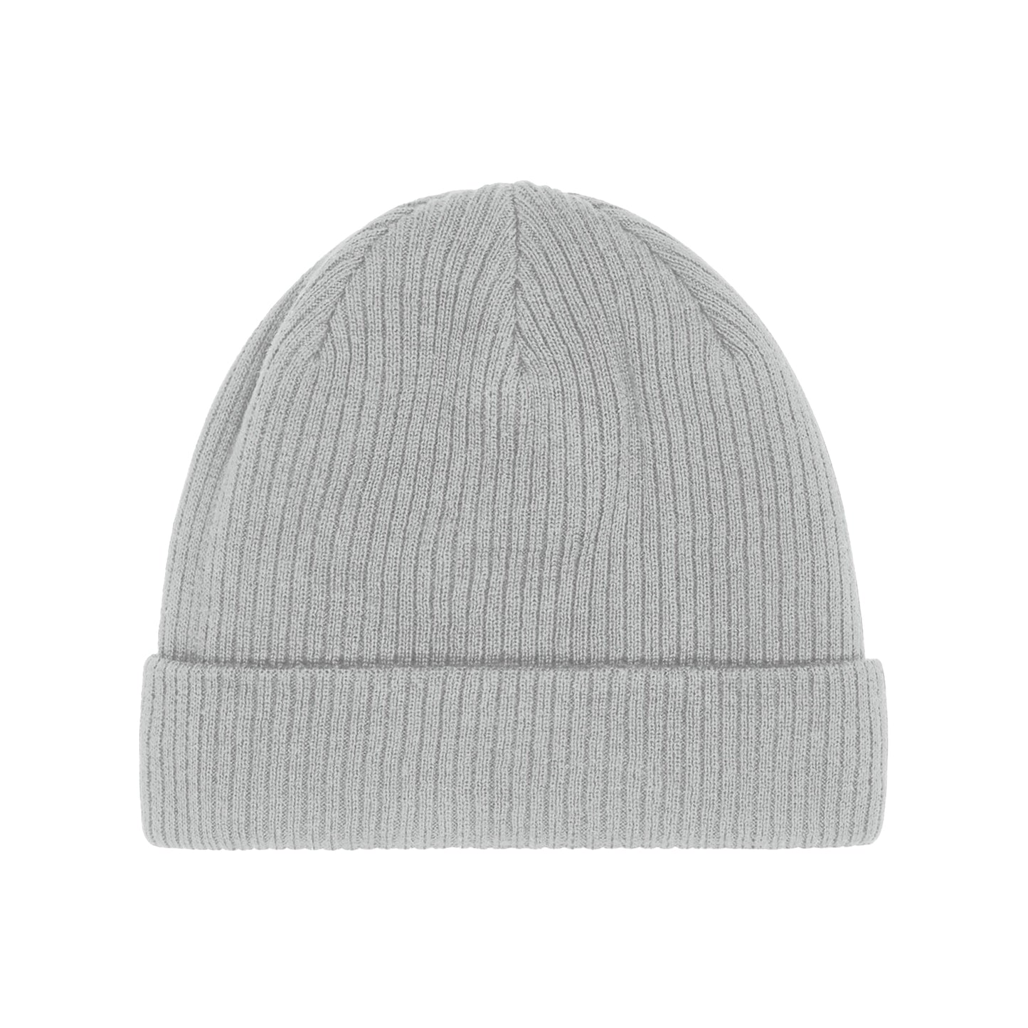 Light Grey - Back - Beechfield Organic Cotton Beanie