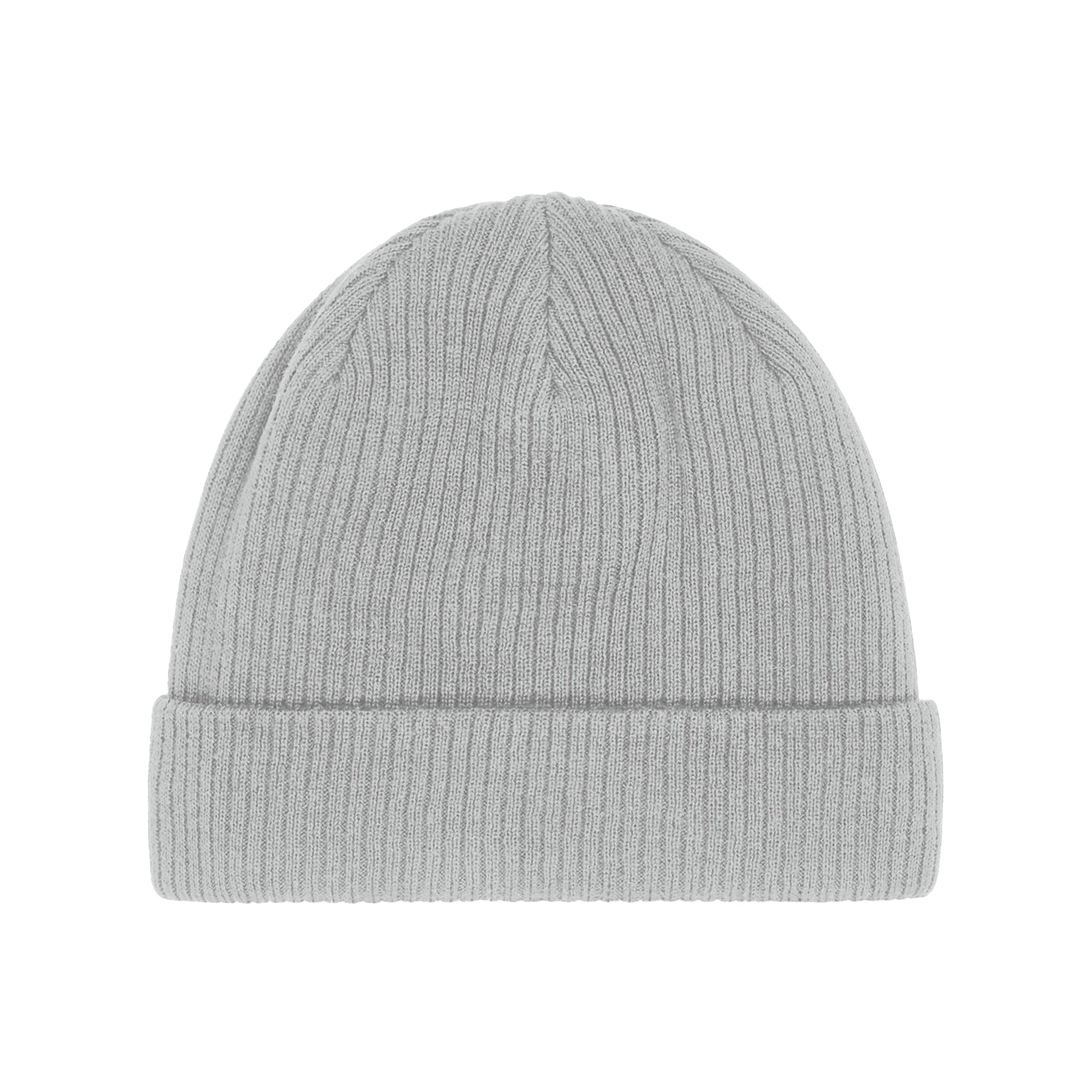Light Grey - Back - Beechfield Organic Cotton Beanie