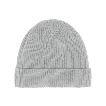 Light Grey - Back - Beechfield Organic Cotton Beanie