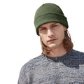 Olive Green - Back - Beechfield Organic Cotton Beanie