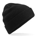 Black - Front - Beechfield Organic Cotton Beanie