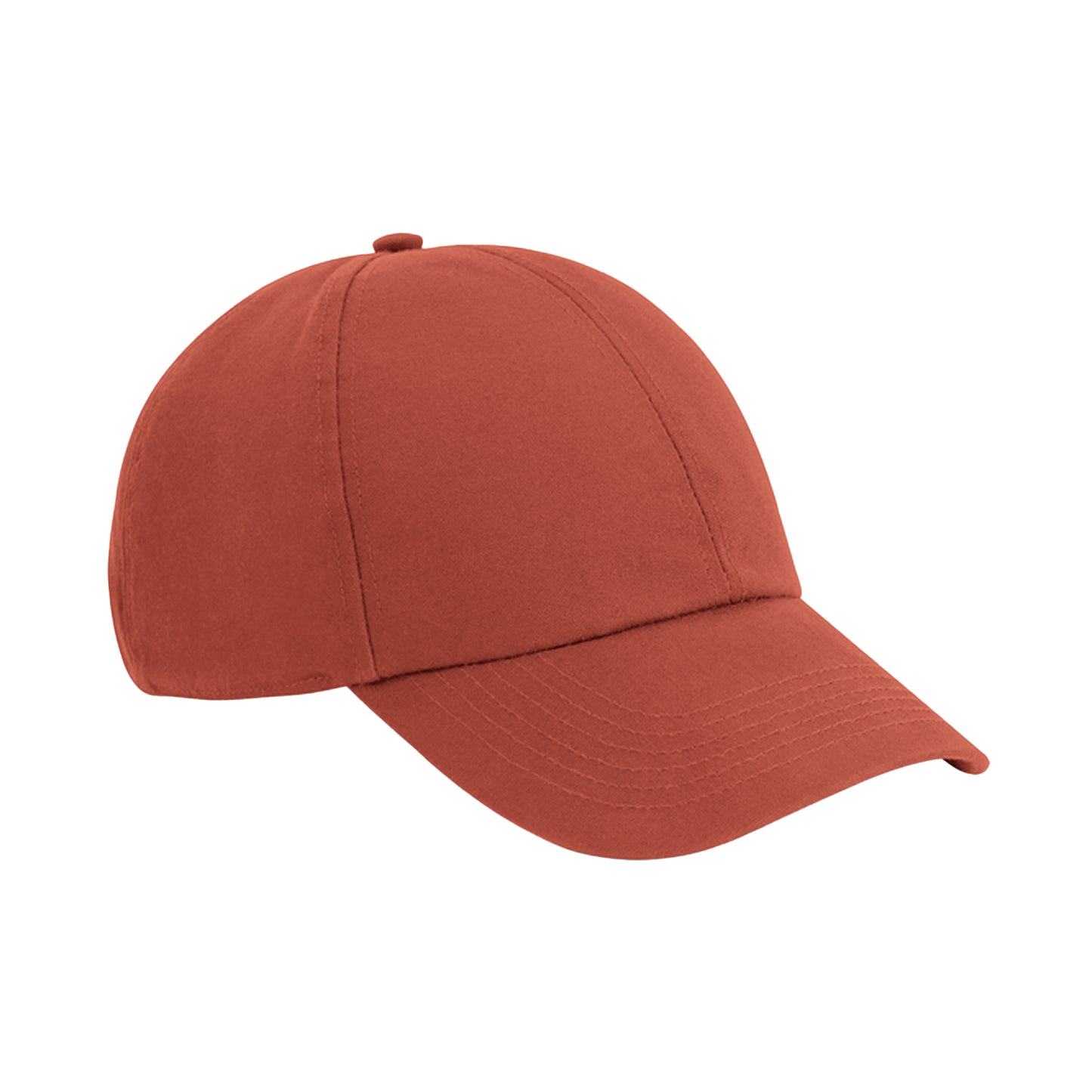 Terracotta - Front - Beechfield Organic Cotton 6-panel Cap
