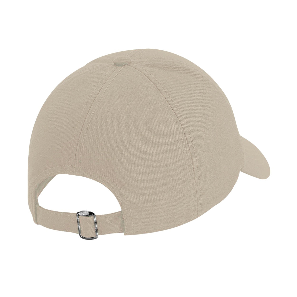 Sand - Back - Beechfield Organic Cotton 6-panel Cap