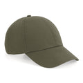 Olive Green - Front - Beechfield Organic Cotton 6-panel Cap