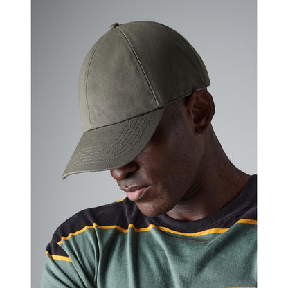 Olive Green - Back - Beechfield Organic Cotton 6-panel Cap