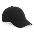 Black - Front - Beechfield Organic Cotton 6-panel Cap