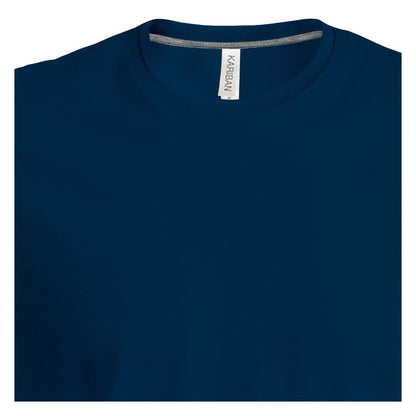 White - Front - Kariban Mens Slim Fit Long Sleeve Crew Neck T-Shirt