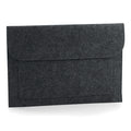 Charcoal Melange - Front - BagBase Felt Laptop-Document Slip-Sleeve