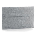 Grey Melange - Front - BagBase Felt Laptop-Document Slip-Sleeve