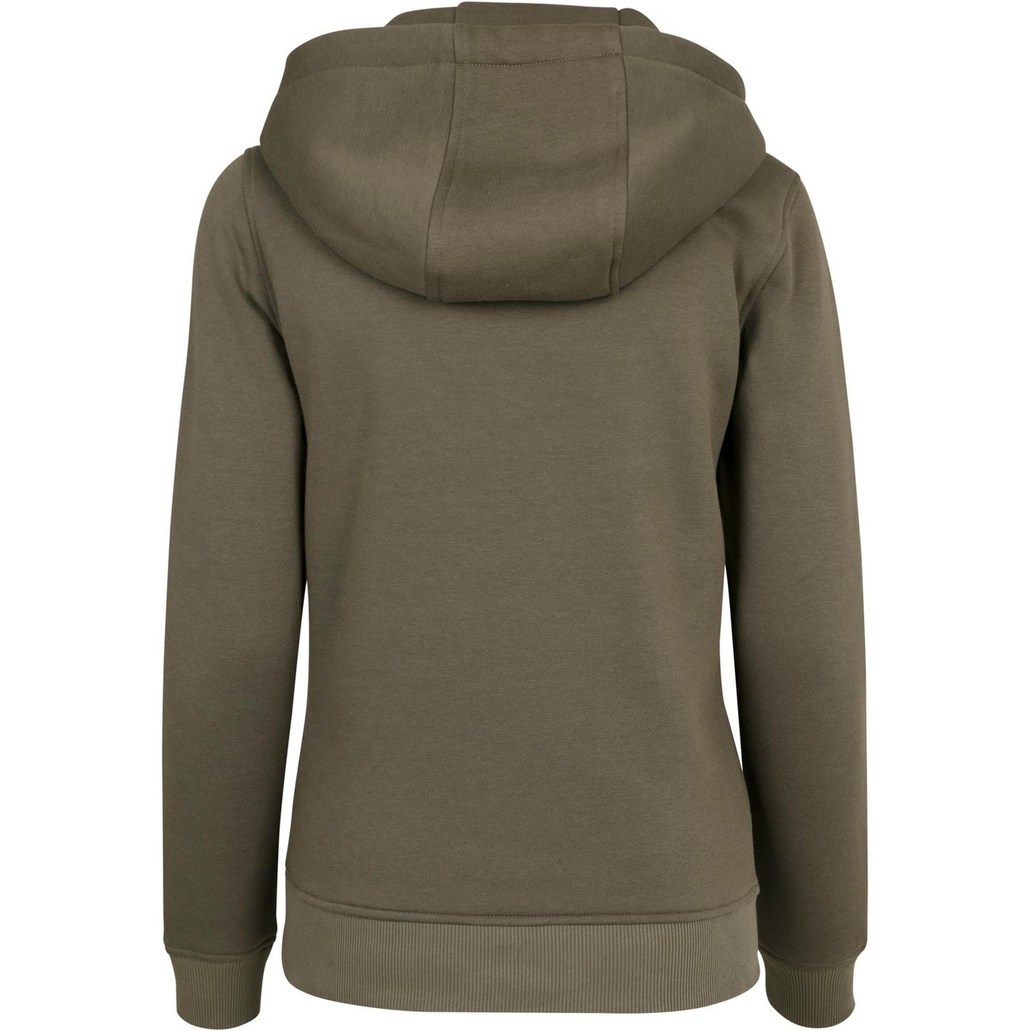 Olive - Back - Build Your Brand Womens Heavy Hoody-Sweatshirt