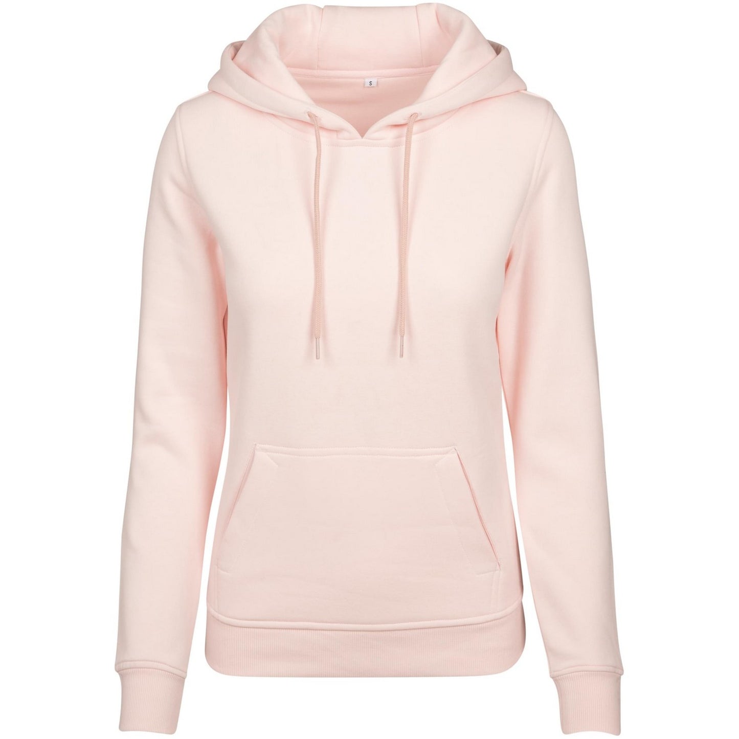 Pink - Front - Build Your Brand Womens Heavy Hoody-Sweatshirt
