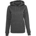 Charcoal - Front - Build Your Brand Womens Heavy Hoody-Sweatshirt