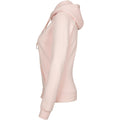 Pink - Side - Build Your Brand Womens Heavy Hoody-Sweatshirt