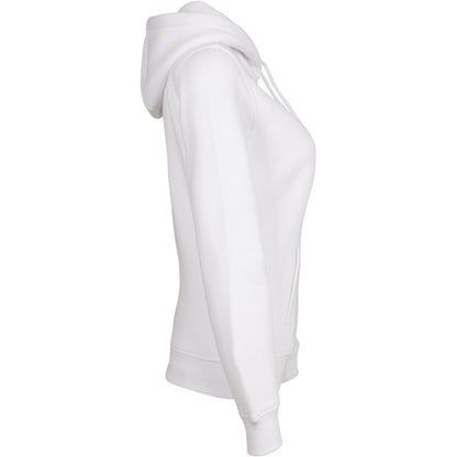 White - Lifestyle - Build Your Brand Womens Heavy Hoody-Sweatshirt