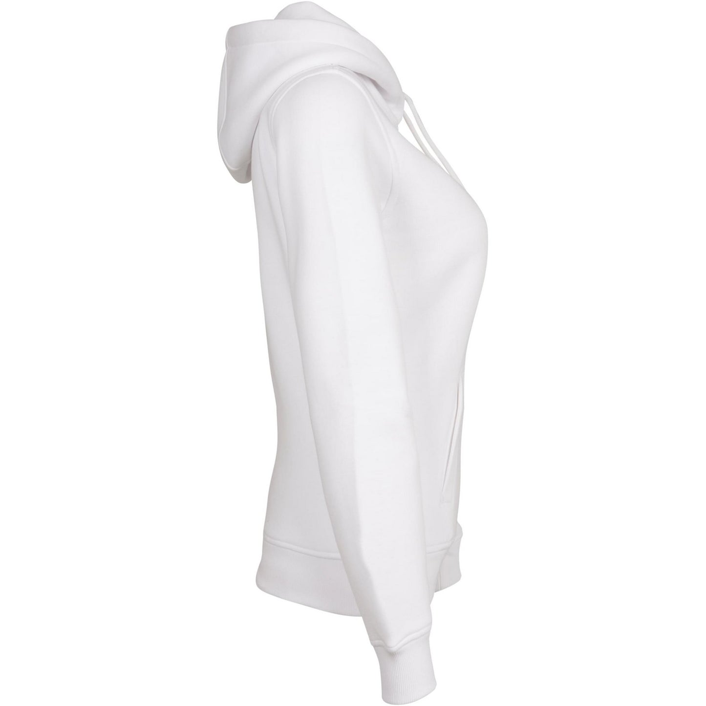 White - Lifestyle - Build Your Brand Womens Heavy Hoody-Sweatshirt
