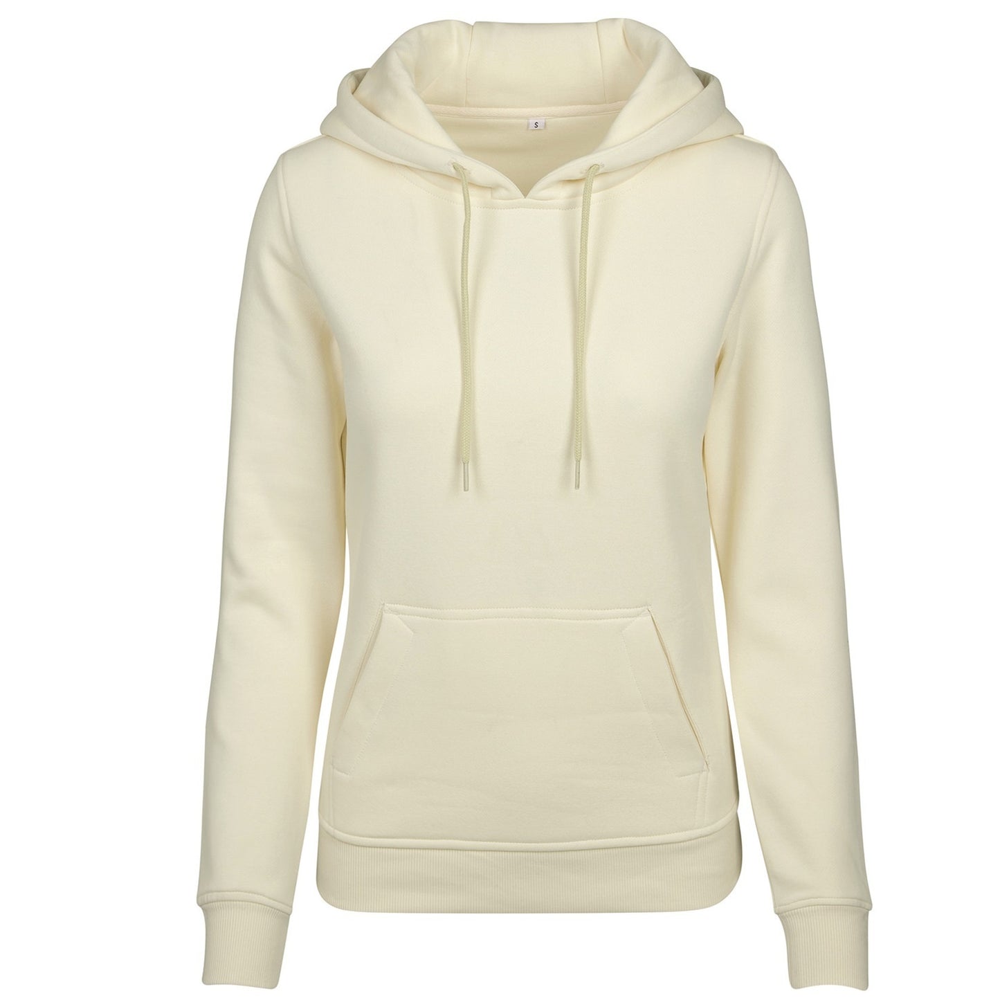 Soft Yellow - Front - Build Your Brand Womens Heavy Hoody-Sweatshirt
