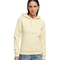Soft Yellow - Back - Build Your Brand Womens Heavy Hoody-Sweatshirt