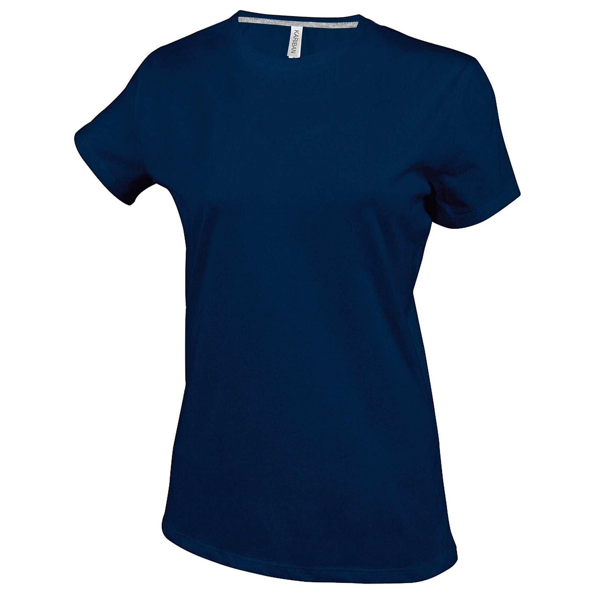Navy - Front - Kariban Womens-Ladies Feminine Fit Short Sleeve Crew Neck T-Shirt
