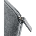Grey Melange - Back - BagBase Felt Accessory Pouch