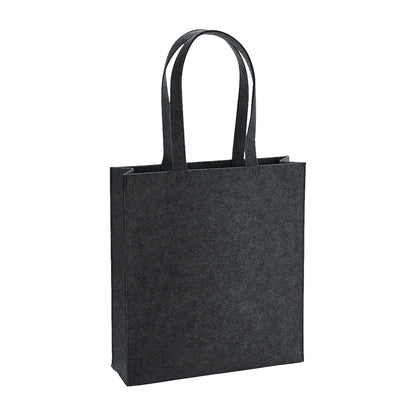 Charcoal Melange - Front - BagBase Felt Tote Bag