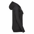 Charcoal Melange - Side - Russell Womens-Ladies Authentic Melange Zipped Hood Sweatshirt