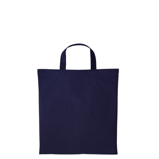 French Dark Navy - Front - Nutshell Cotton Short Handle Shopper