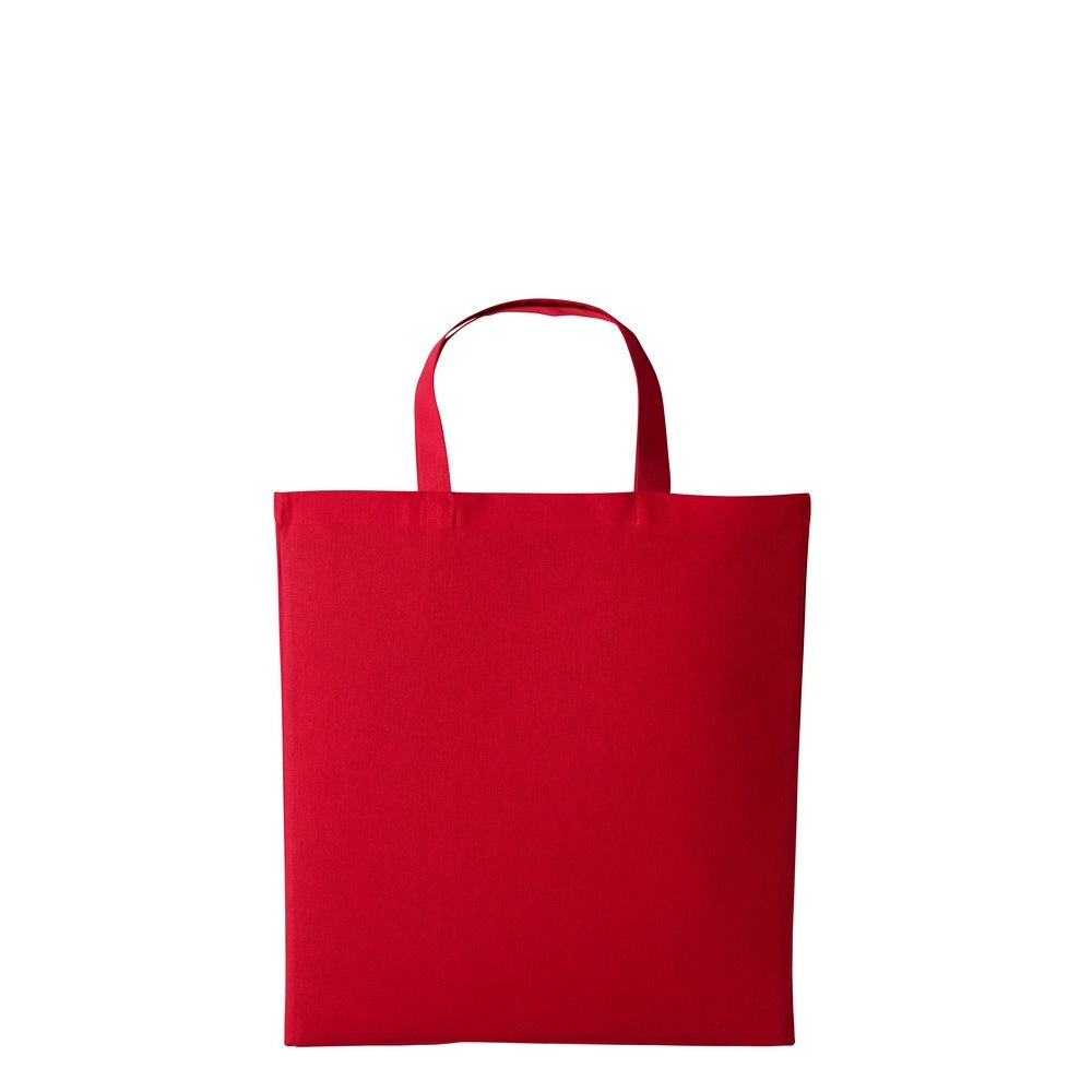 Fire Red - Front - Nutshell Cotton Short Handle Shopper