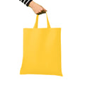 Gold - Back - Nutshell Cotton Short Handle Shopper