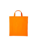 Orange - Front - Nutshell Cotton Short Handle Shopper