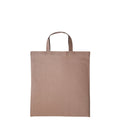 Orange - Front - Nutshell Cotton Short Handle Shopper