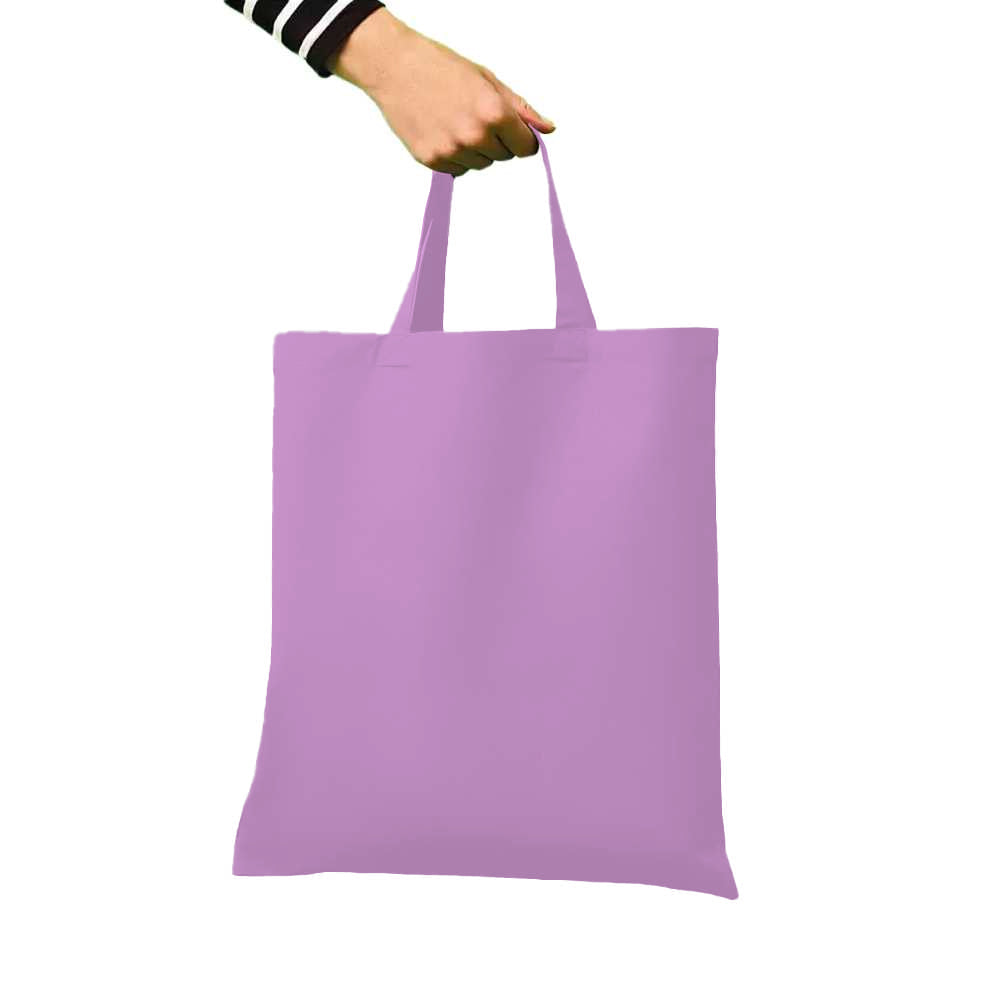 Lavender - Back - Nutshell Cotton Short Handle Shopper