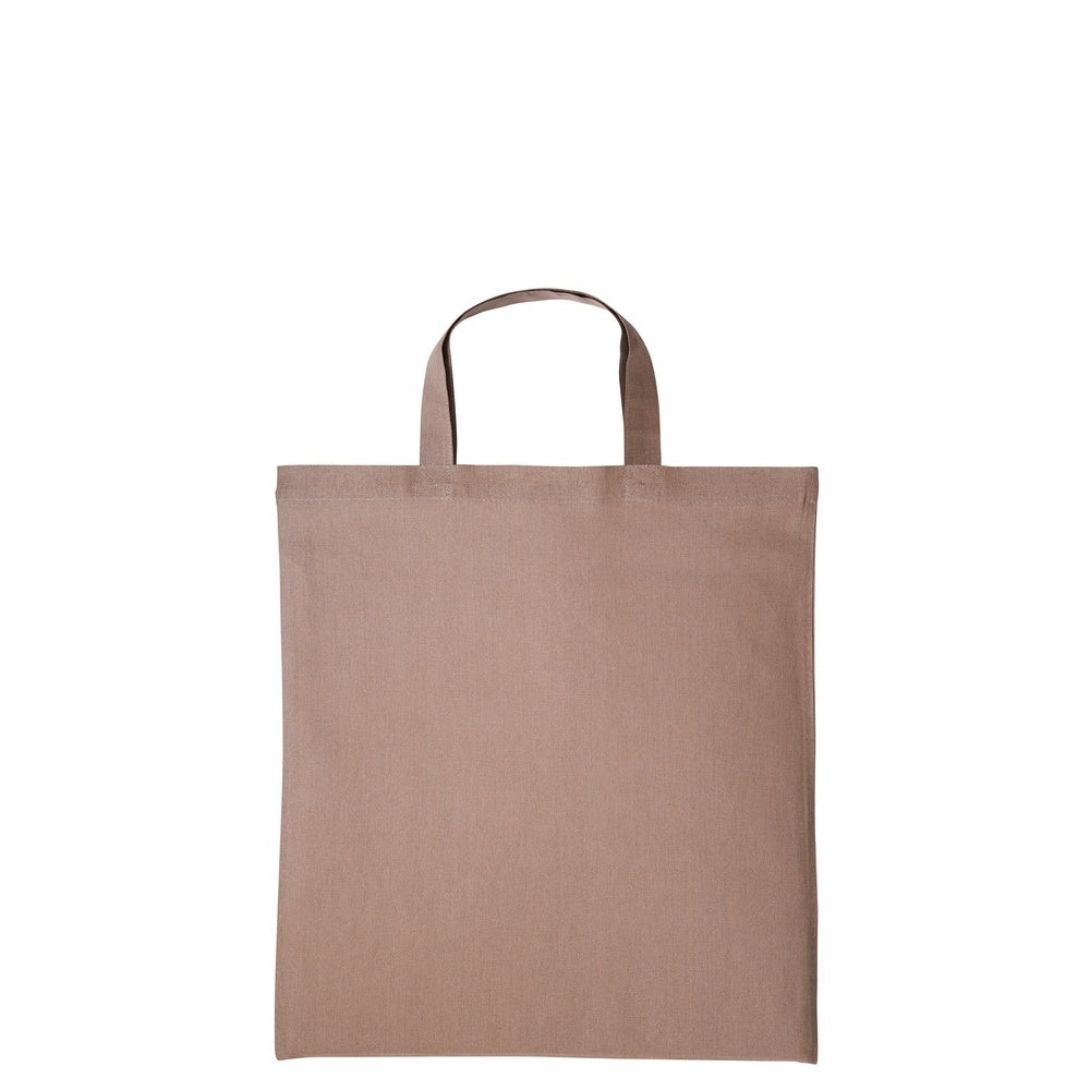 Light Brown - Front - Nutshell Cotton Short Handle Shopper