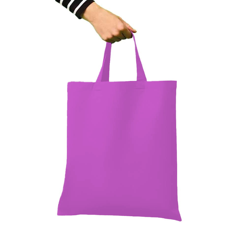 Magenta - Back - Nutshell Cotton Short Handle Shopper