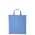 Cornflower Blue - Front - Nutshell Cotton Short Handle Shopper
