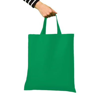 Bottle Green - Back - Nutshell Cotton Short Handle Shopper