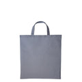 Steel Mid Grey - Front - Nutshell Cotton Short Handle Shopper