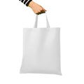 White - Back - Nutshell Cotton Short Handle Shopper