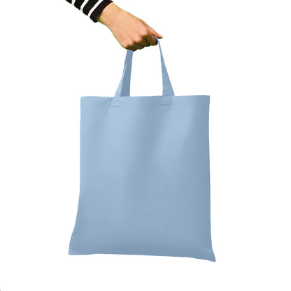 Sky - Back - Nutshell Cotton Short Handle Shopper