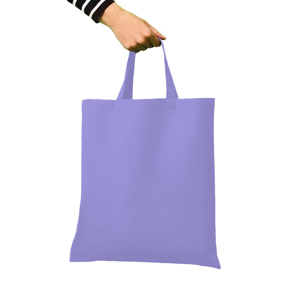 Violet - Back - Nutshell Cotton Short Handle Shopper