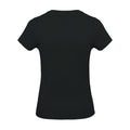 Black - Back - Kariban Womens-Ladies Feminine Fit Short Sleeve V Neck T-Shirt