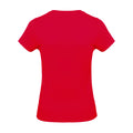 Red - Back - Kariban Womens-Ladies Feminine Fit Short Sleeve V Neck T-Shirt