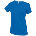 Royal Blue - Front - Kariban Womens-Ladies Feminine Fit Short Sleeve V Neck T-Shirt