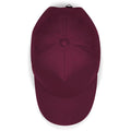 Burgundy - Back - Beechfield Authentic 5-Panel Cap