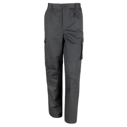 Black - Front - Result Womens-Ladies Work Guard Action Trousers