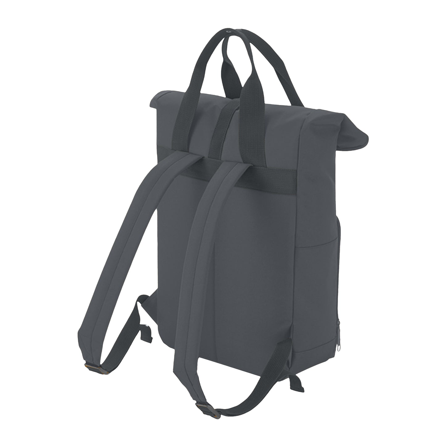 Graphite Grey - Back - BagBase Twin Handle Roll-Top Backpack