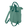 Sage Green - Back - BagBase Twin Handle Roll-Top Backpack