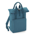 Airforce Blue - Front - BagBase Twin Handle Roll-Top Backpack