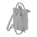 Light Grey - Side - BagBase Twin Handle Roll-Top Backpack