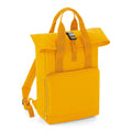 Mustard - Front - BagBase Twin Handle Roll-Top Backpack